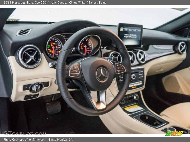 Cirrus White / Sahara Beige 2018 Mercedes-Benz CLA 250 4Matic Coupe