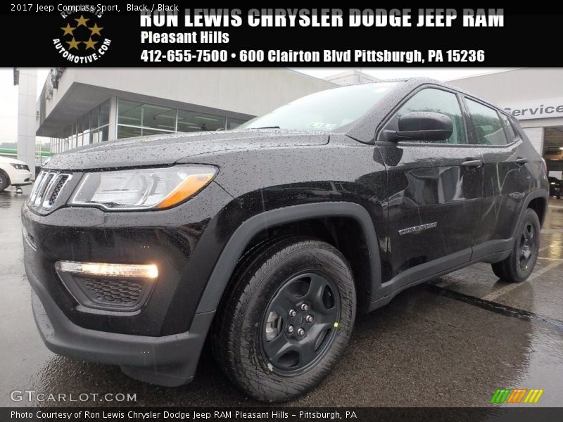 Black / Black 2017 Jeep Compass Sport