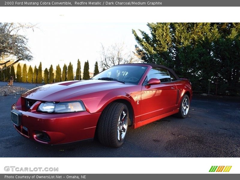 Redfire Metallic / Dark Charcoal/Medium Graphite 2003 Ford Mustang Cobra Convertible