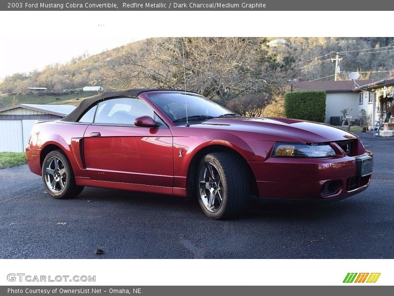 Redfire Metallic / Dark Charcoal/Medium Graphite 2003 Ford Mustang Cobra Convertible