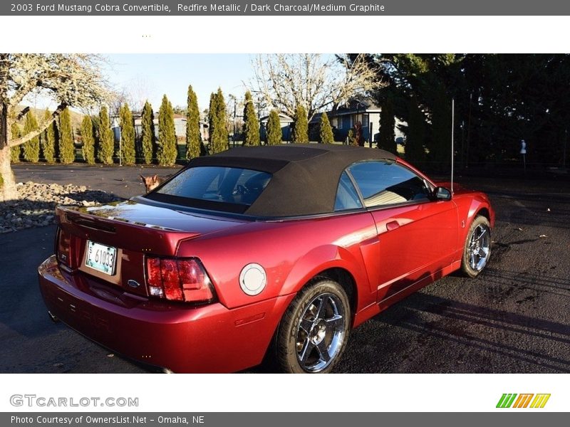 Redfire Metallic / Dark Charcoal/Medium Graphite 2003 Ford Mustang Cobra Convertible