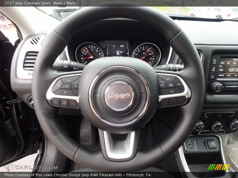 Black / Black 2017 Jeep Compass Sport