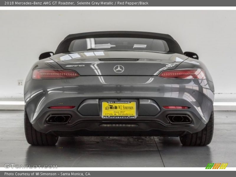 Selenite Grey Metallic / Red Pepper/Black 2018 Mercedes-Benz AMG GT Roadster