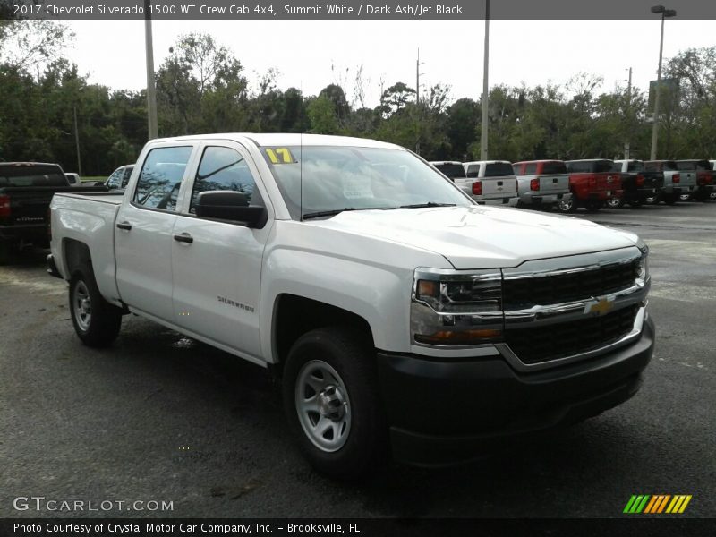 Summit White / Dark Ash/Jet Black 2017 Chevrolet Silverado 1500 WT Crew Cab 4x4