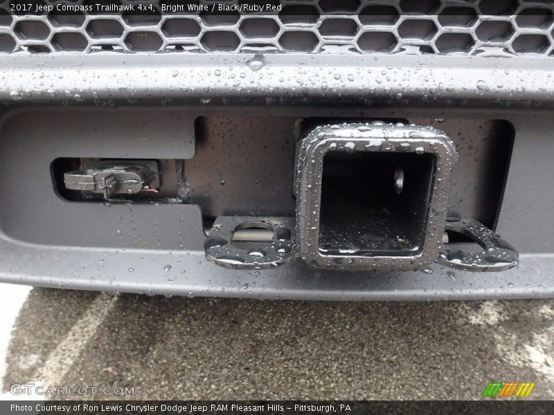 Bright White / Black/Ruby Red 2017 Jeep Compass Trailhawk 4x4