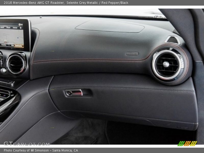 Selenite Grey Metallic / Red Pepper/Black 2018 Mercedes-Benz AMG GT Roadster