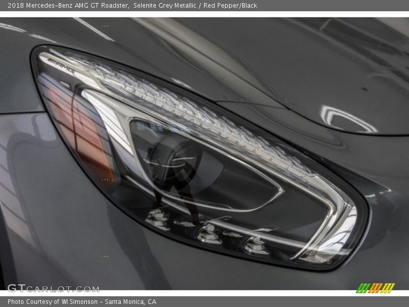 Selenite Grey Metallic / Red Pepper/Black 2018 Mercedes-Benz AMG GT Roadster