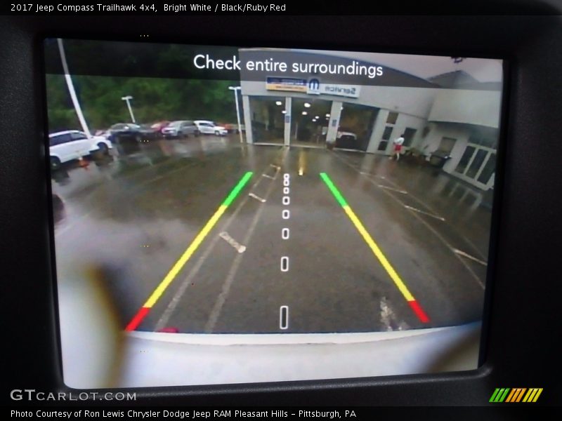 Bright White / Black/Ruby Red 2017 Jeep Compass Trailhawk 4x4