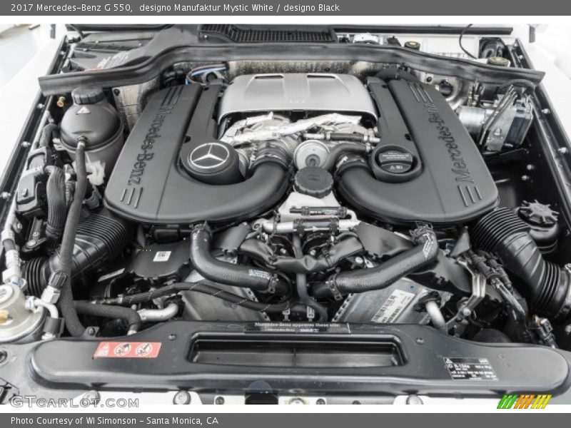  2017 G 550 Engine - 4.0 Liter DI biturbo DOHC 32-Valve VVT V8