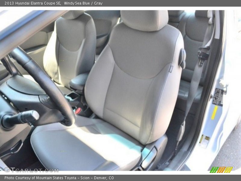 Windy Sea Blue / Gray 2013 Hyundai Elantra Coupe SE