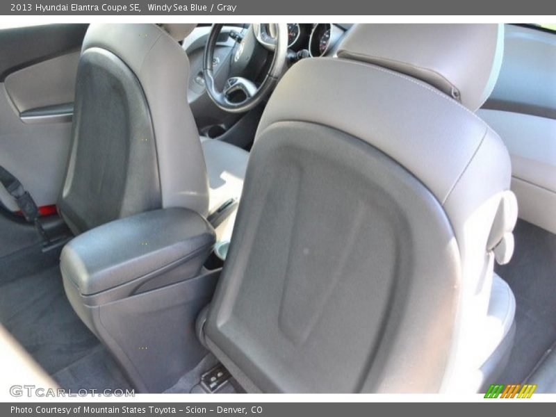 Windy Sea Blue / Gray 2013 Hyundai Elantra Coupe SE
