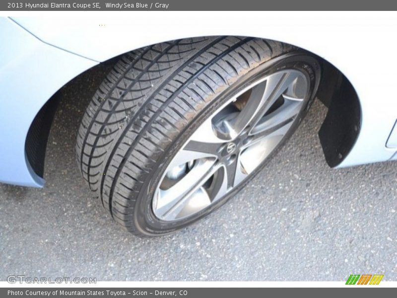 Windy Sea Blue / Gray 2013 Hyundai Elantra Coupe SE