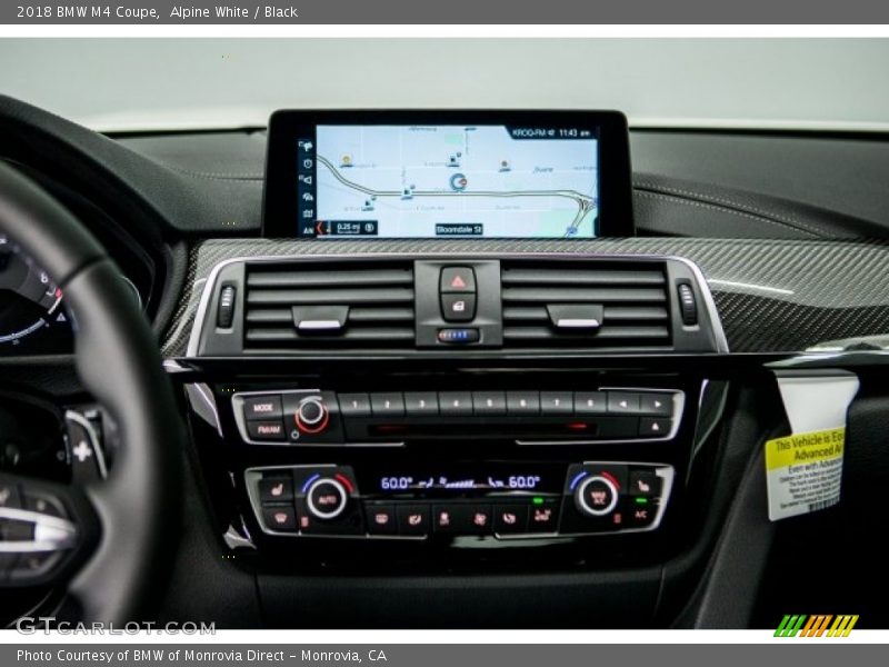 Alpine White / Black 2018 BMW M4 Coupe