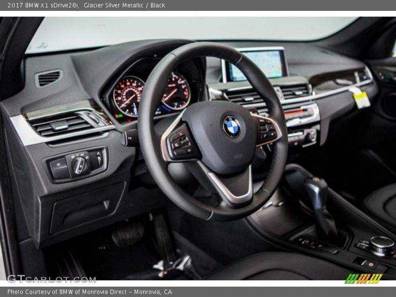 Glacier Silver Metallic / Black 2017 BMW X1 sDrive28i