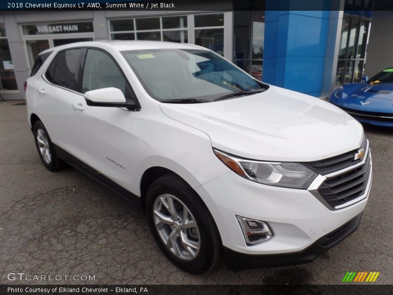 Summit White / Jet Black 2018 Chevrolet Equinox LT AWD