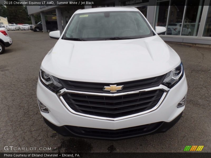 Summit White / Jet Black 2018 Chevrolet Equinox LT AWD