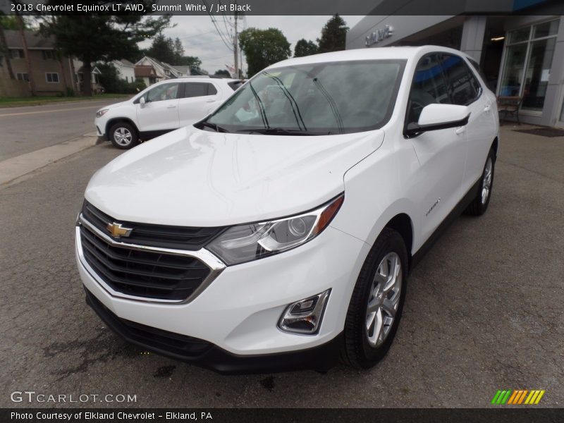 Summit White / Jet Black 2018 Chevrolet Equinox LT AWD