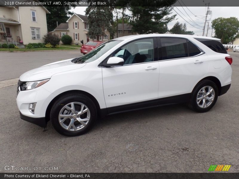 Summit White / Jet Black 2018 Chevrolet Equinox LT AWD