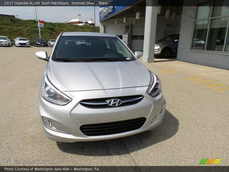 Ironman Silver / Black 2017 Hyundai Accent Sport Hatchback