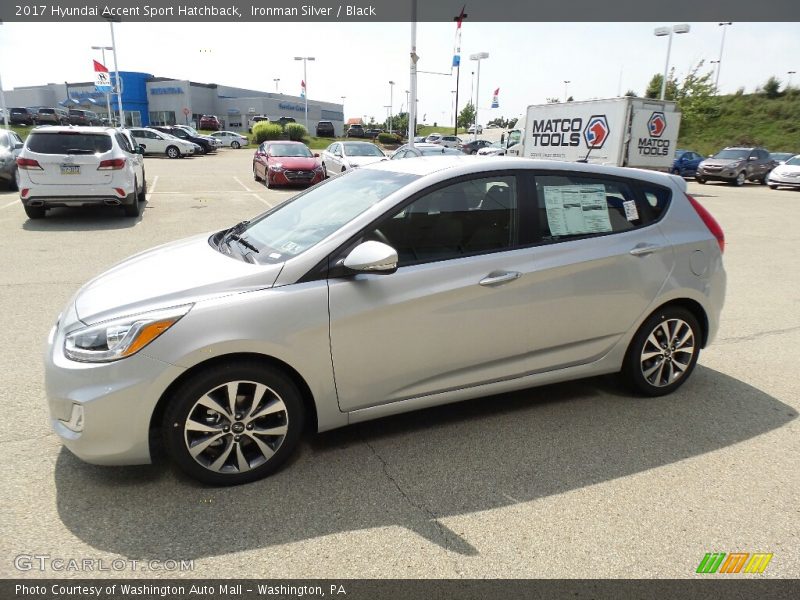 Ironman Silver / Black 2017 Hyundai Accent Sport Hatchback