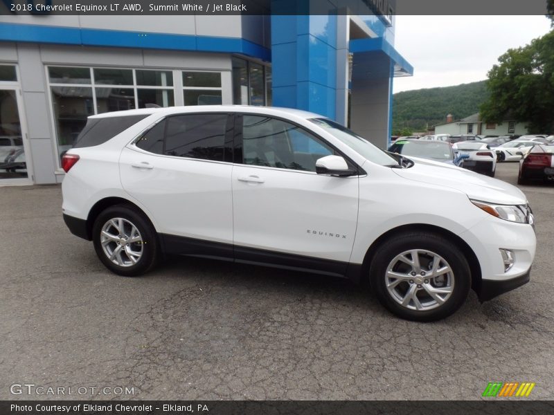 Summit White / Jet Black 2018 Chevrolet Equinox LT AWD