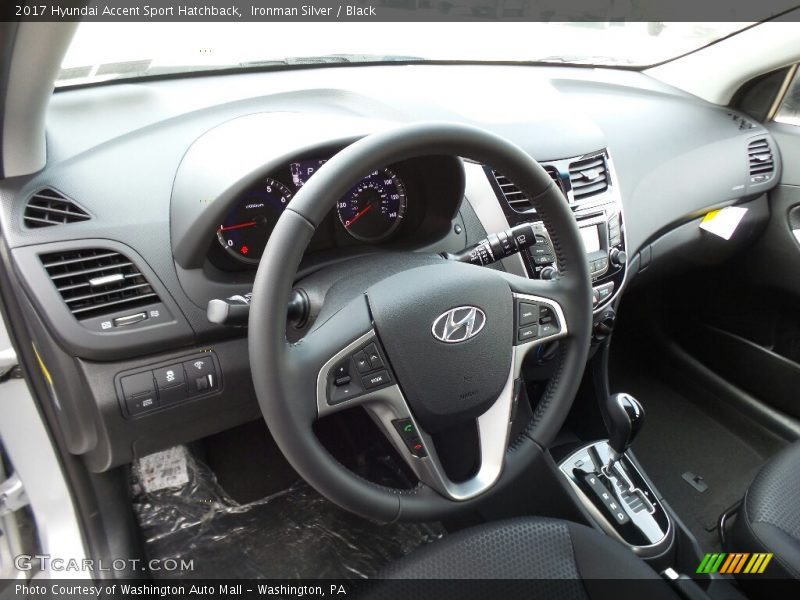 Ironman Silver / Black 2017 Hyundai Accent Sport Hatchback
