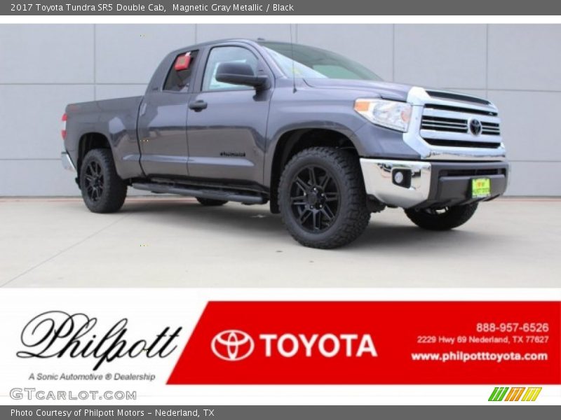 Magnetic Gray Metallic / Black 2017 Toyota Tundra SR5 Double Cab