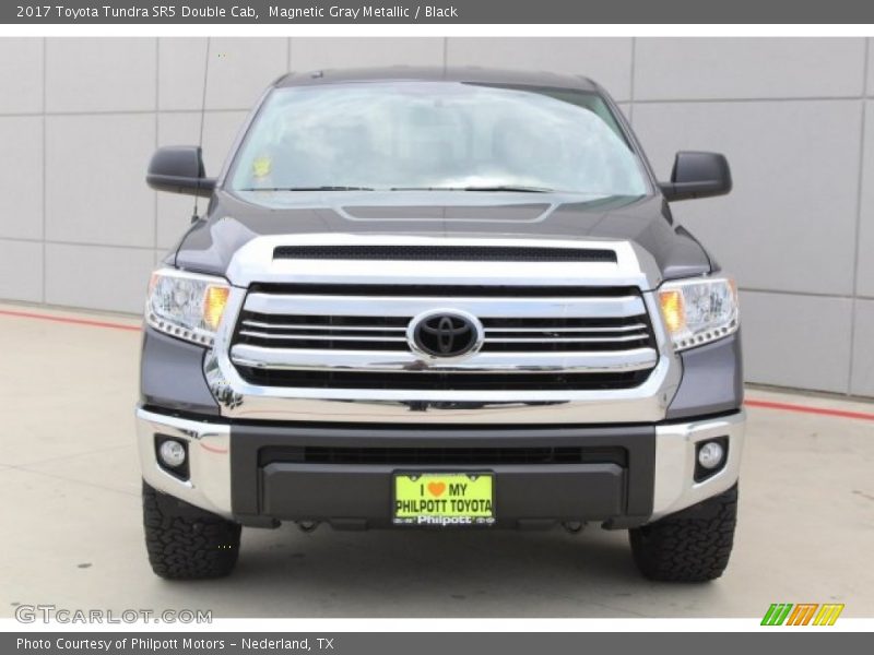 Magnetic Gray Metallic / Black 2017 Toyota Tundra SR5 Double Cab