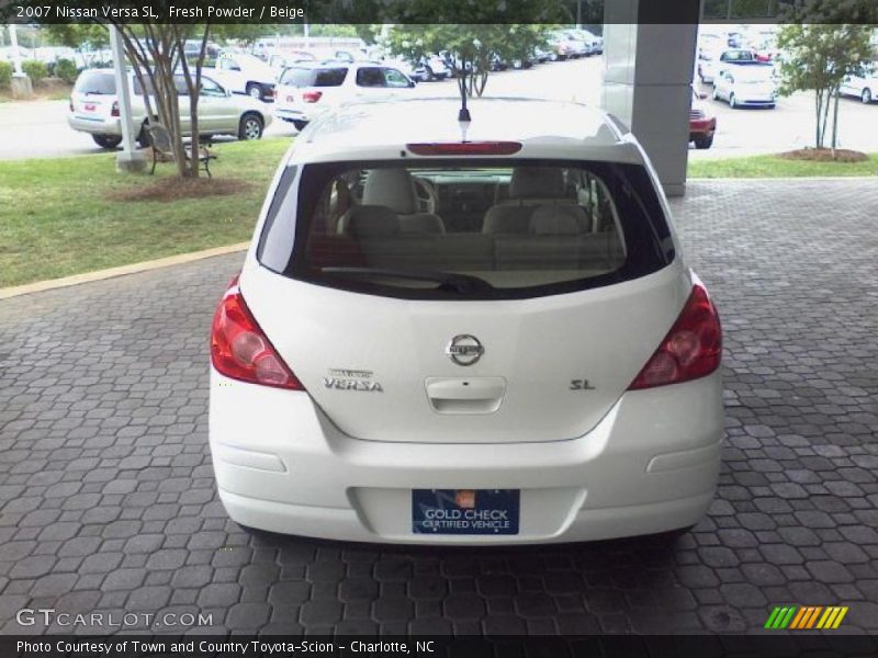 Fresh Powder / Beige 2007 Nissan Versa SL