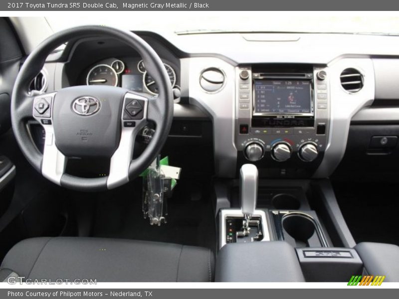 Magnetic Gray Metallic / Black 2017 Toyota Tundra SR5 Double Cab