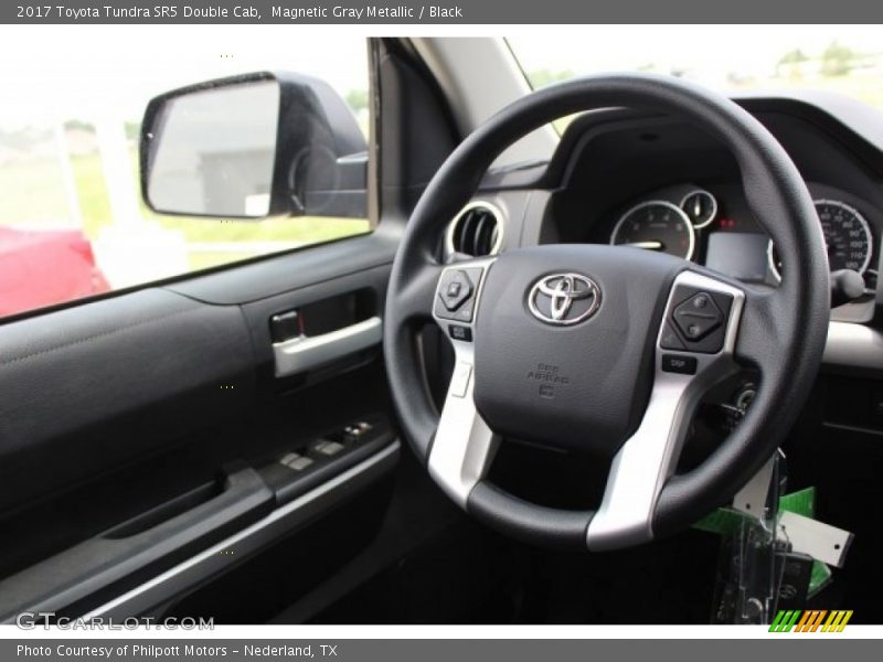Magnetic Gray Metallic / Black 2017 Toyota Tundra SR5 Double Cab