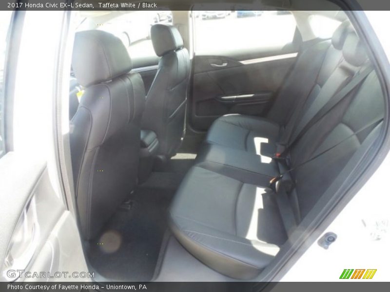 Taffeta White / Black 2017 Honda Civic EX-L Sedan