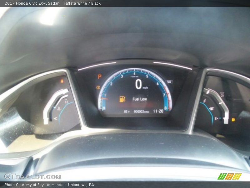 Taffeta White / Black 2017 Honda Civic EX-L Sedan