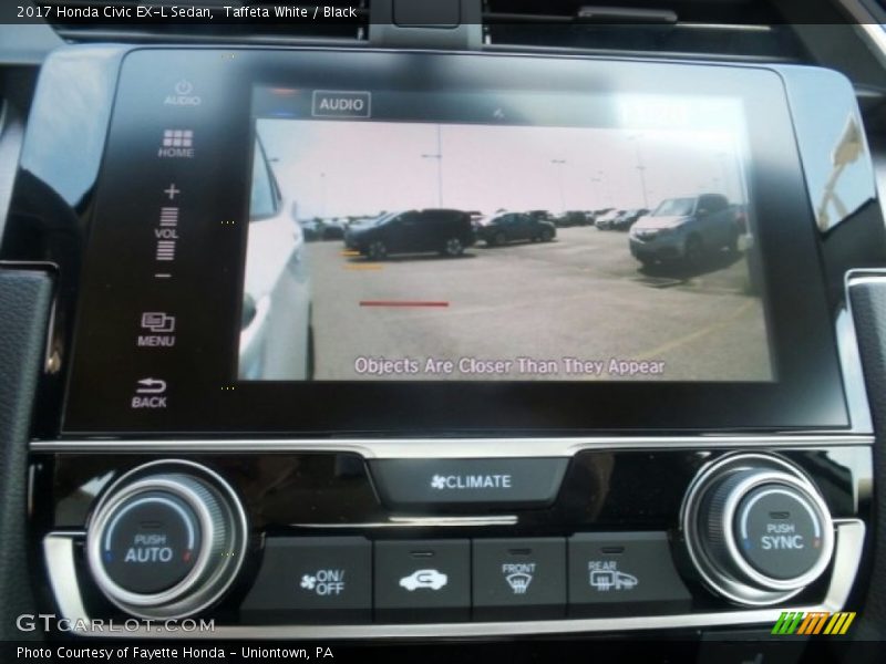 Taffeta White / Black 2017 Honda Civic EX-L Sedan