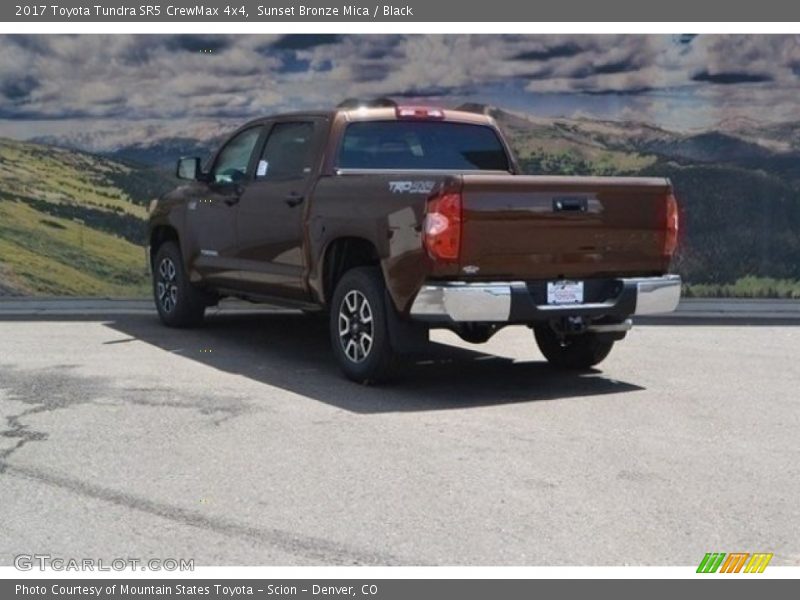 Sunset Bronze Mica / Black 2017 Toyota Tundra SR5 CrewMax 4x4