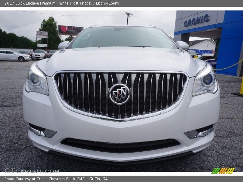 White Frost Tricoat / Ebony/Ebony 2017 Buick Enclave Premium