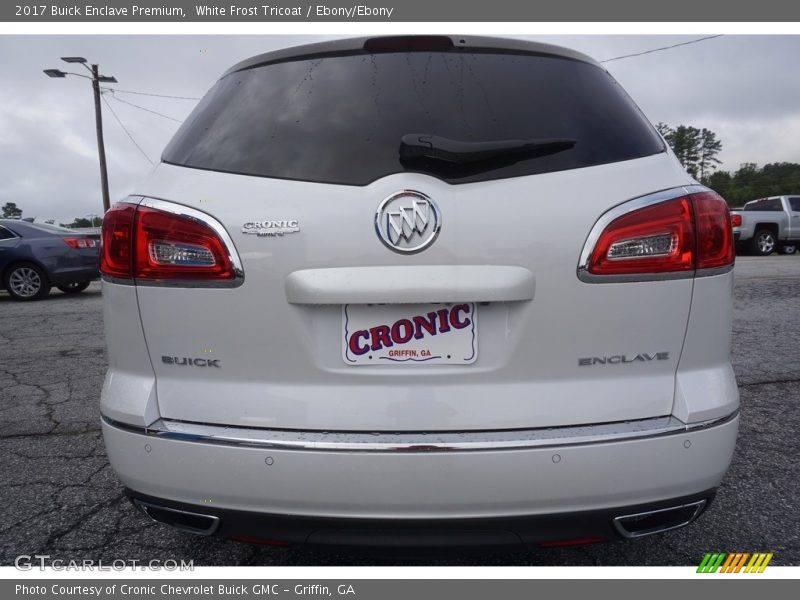 White Frost Tricoat / Ebony/Ebony 2017 Buick Enclave Premium