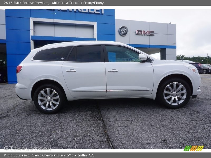 White Frost Tricoat / Ebony/Ebony 2017 Buick Enclave Premium