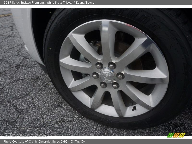 White Frost Tricoat / Ebony/Ebony 2017 Buick Enclave Premium