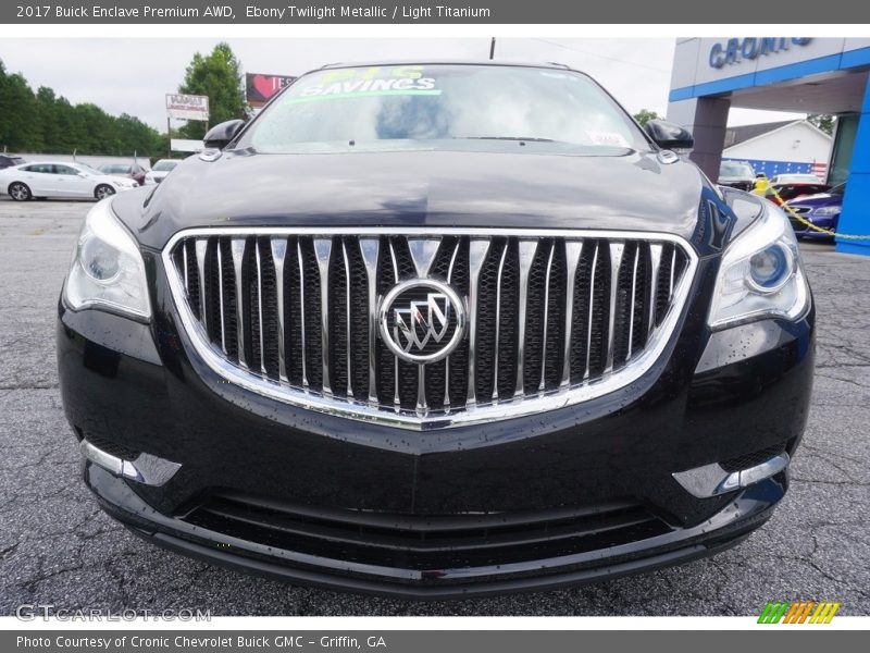 Ebony Twilight Metallic / Light Titanium 2017 Buick Enclave Premium AWD