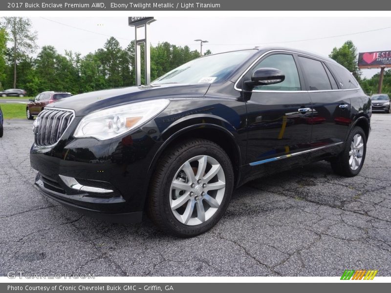 Ebony Twilight Metallic / Light Titanium 2017 Buick Enclave Premium AWD