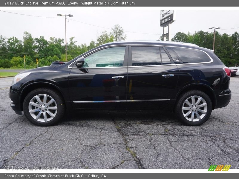 Ebony Twilight Metallic / Light Titanium 2017 Buick Enclave Premium AWD
