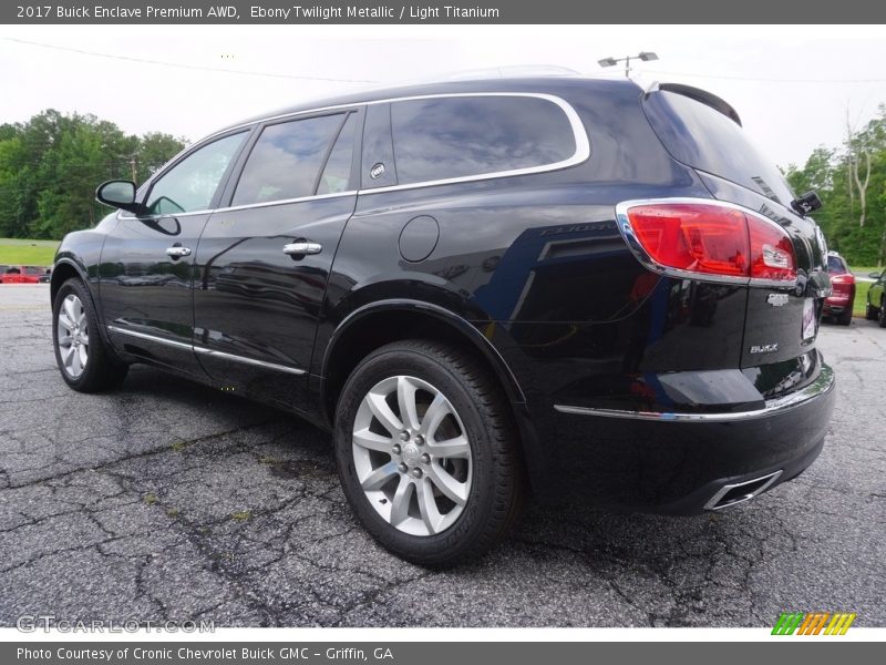 Ebony Twilight Metallic / Light Titanium 2017 Buick Enclave Premium AWD