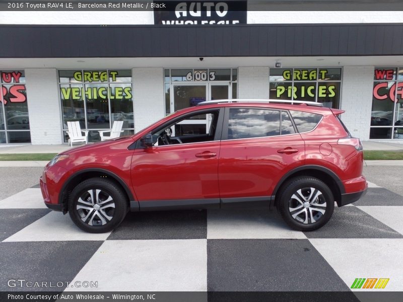 Barcelona Red Metallic / Black 2016 Toyota RAV4 LE