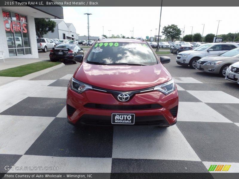 Barcelona Red Metallic / Black 2016 Toyota RAV4 LE