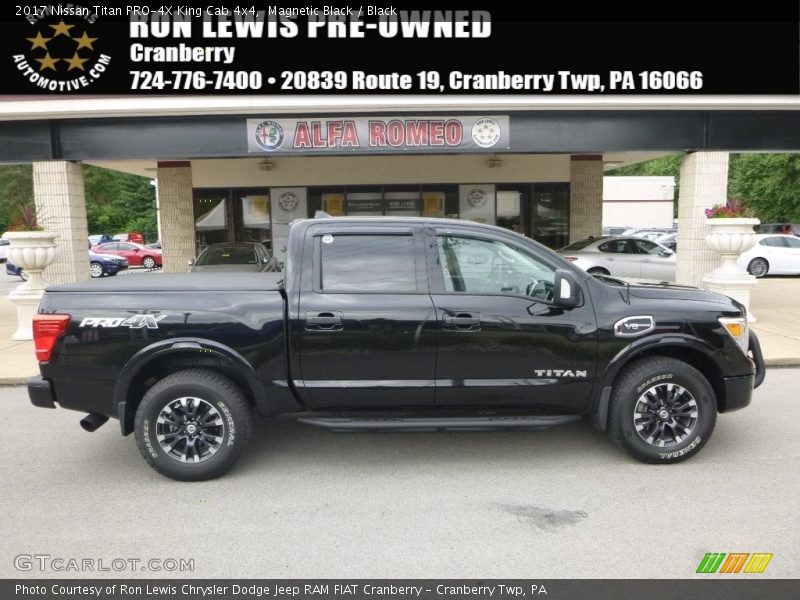 Magnetic Black / Black 2017 Nissan Titan PRO-4X King Cab 4x4