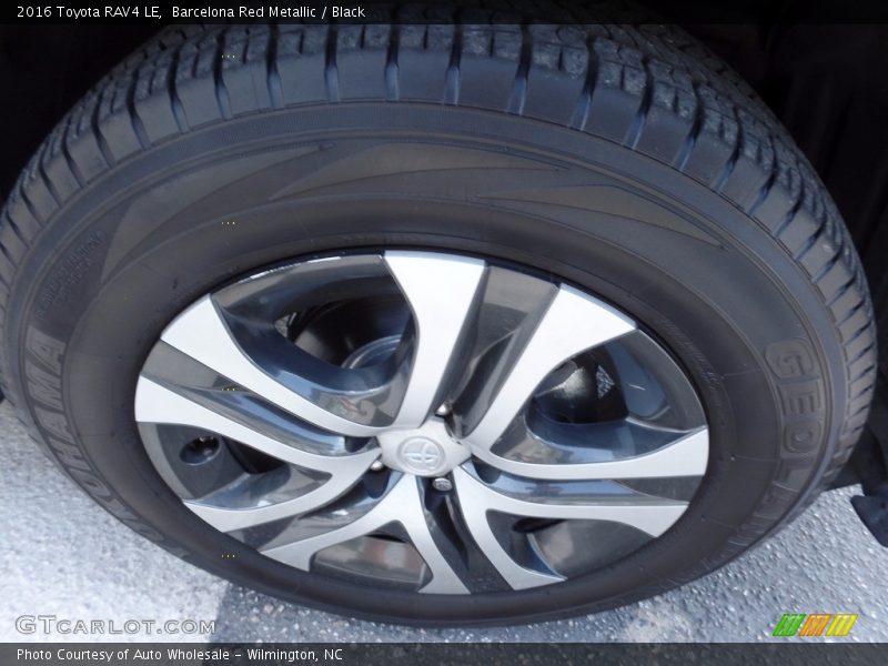 Barcelona Red Metallic / Black 2016 Toyota RAV4 LE