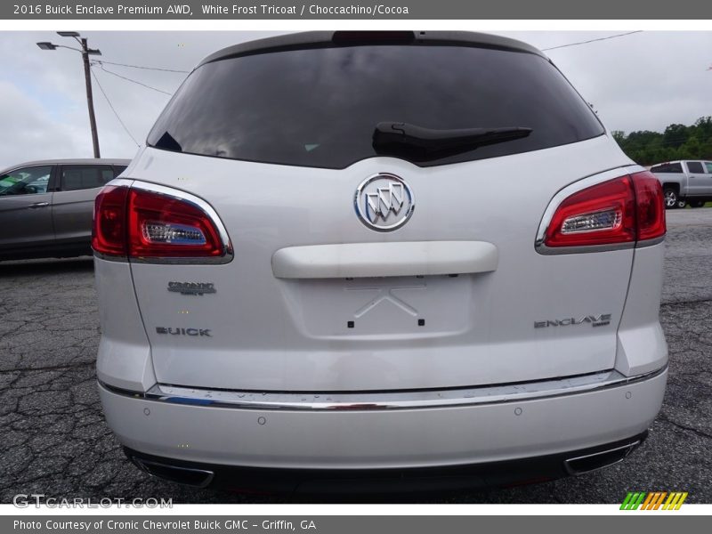White Frost Tricoat / Choccachino/Cocoa 2016 Buick Enclave Premium AWD