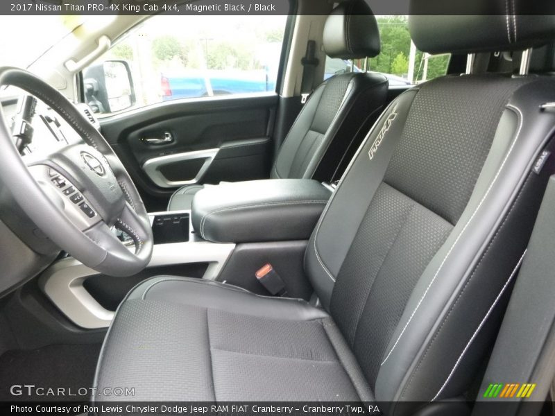 Front Seat of 2017 Titan PRO-4X King Cab 4x4