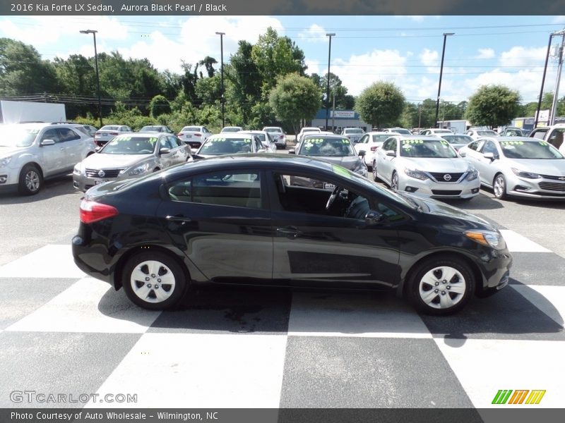 Aurora Black Pearl / Black 2016 Kia Forte LX Sedan